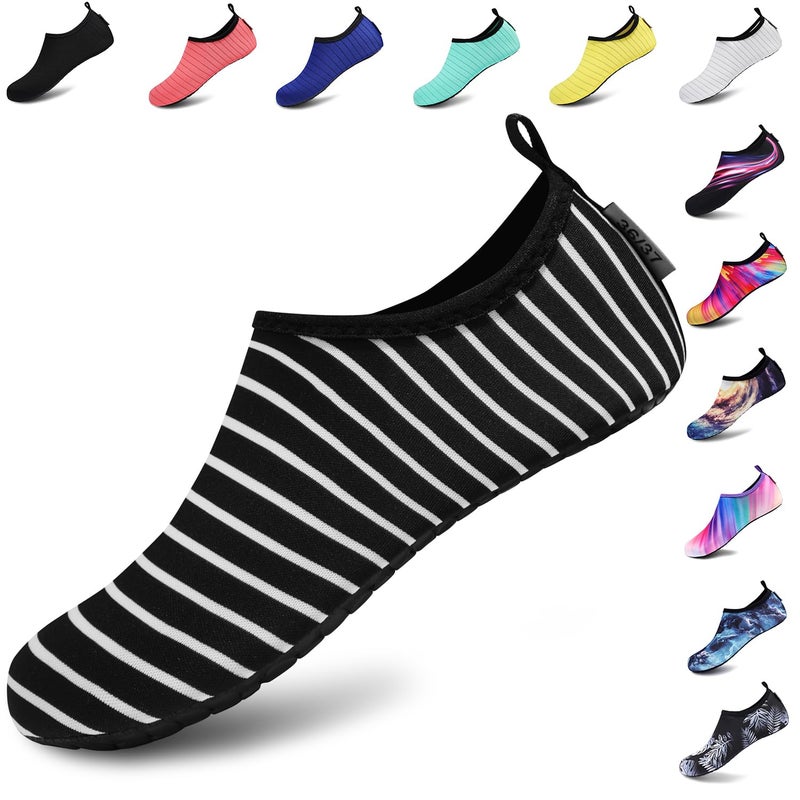 VIFUUR Water Sports Unisex Shoes BlackStripes - 7.5-8.5 W US / 6-7 M US (38-39) - Image 1